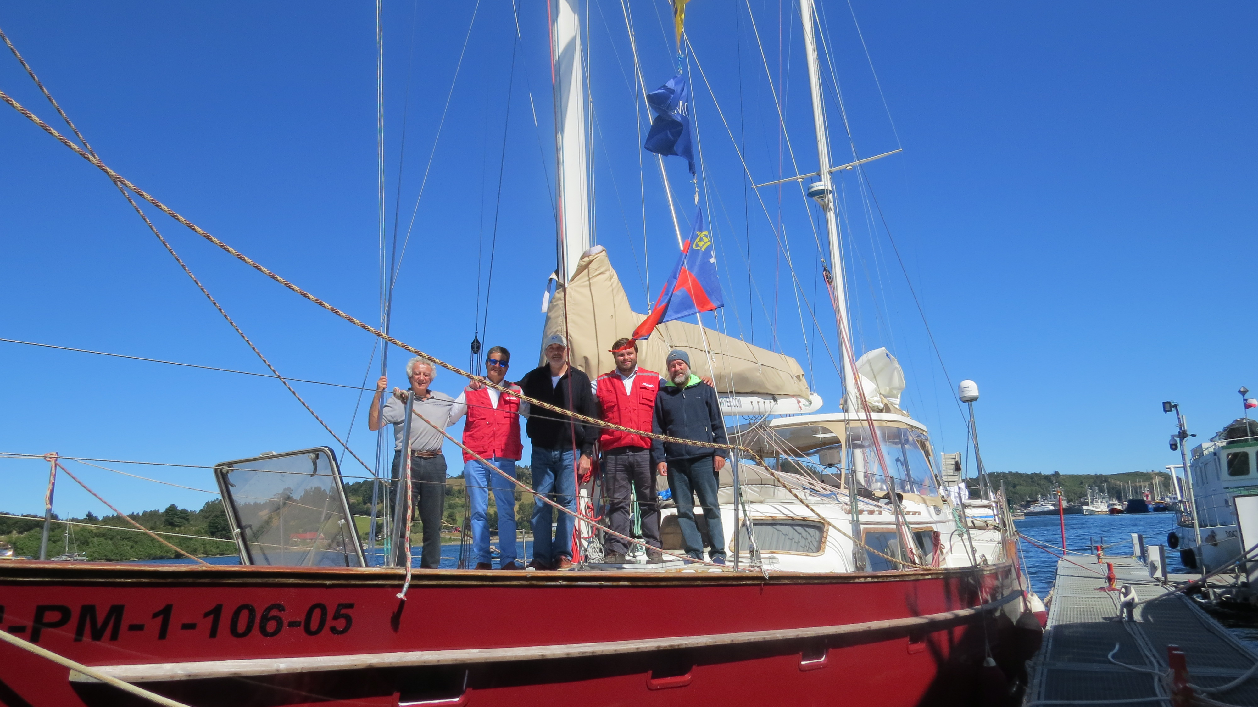 AGUNSA recibió al “Pros”, el velero que dará la vuelta al mundo