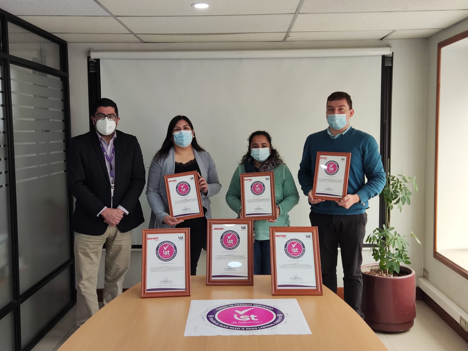 AGUNSA San Antonio recibe Certificado Sello COVID-19 IST.