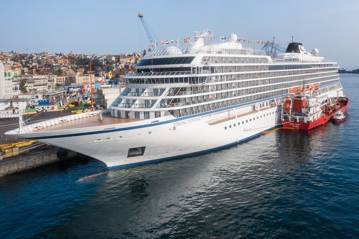Viking Júpiter visitó Valparaíso.